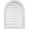 Ekena Millwork Round Top Surface Mount PVC Gable Vent: Functional, w/ 2"W x 2"P Brickmould Sill Frame, 22"W x 30"H GVPRT22X3003SF - alternate 1